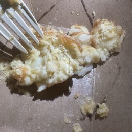 Creme brûlée donut, received half cooked. Creme brûlée donut, received half cooked.