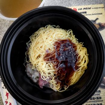 Jim Chai Kee - Beef and Fishball Lo Mein (includes a bowl of soup), - Chinese Near Me - Richmond Hill, Ontario Jim Chai Kee - Beef and Fishball Lo Mein (includes a bowl of soup), - Chinese Near Me - Richmond Hill, Ontario