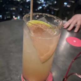 Drinks at the rooftop bar
