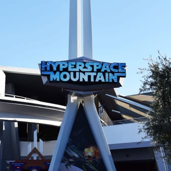 Space Mountain - The sign for the ride - Amusement Parks Near Me - Anaheim, California