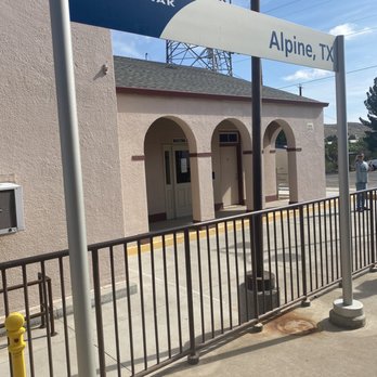 Alpine Amtrak Station - Alpine station sign - Train Stations Near Me - Alpine, Texas Alpine Amtrak Station - Alpine station sign - Train Stations Near Me - Alpine, Texas