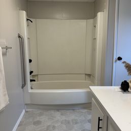 Old bathtub enclosure