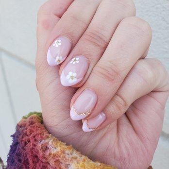 Just For Nails Studio - Lavender Daisies by Dianita - Nail Salons Near Me - Weehawken, New Jersey Just For Nails Studio - Lavender Daisies by Dianita - Nail Salons Near Me - Weehawken, New Jersey