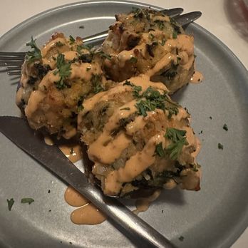 SEVEN:45 - Stuffed mushrooms. Not bad, nothing exciting. - Speakeasies Near Me - Las Vegas, Nevada SEVEN:45 - Stuffed mushrooms. Not bad, nothing exciting. - Speakeasies Near Me - Las Vegas, Nevada