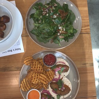 Lawrence Beer Co - Fabulous baby kale salad and fried avocado tacos! - Brewpubs Near Me - Lawrence, Kansas