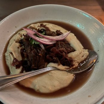 Aba - CRISPY SHORT RIB HUMMUS - Mediterranean Near Me - Austin, Texas