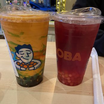 Bigz Boba - Berry bomb and pandan Thai tea - Bubble Tea Near Me - Burlingame, California