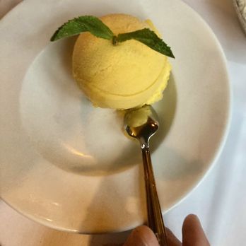 Mastro's Steakhouse - Mango sorbet - Steakhouses Near Me - Costa Mesa, California