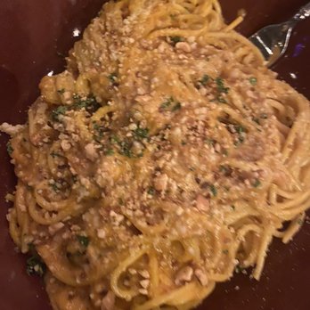Sienna Mercato - Spaghetti made with pumpkin cream sauce. - Italian Near Me - Pittsburgh, Pennsylvania Sienna Mercato - Spaghetti made with pumpkin cream sauce. - Italian Near Me - Pittsburgh, Pennsylvania