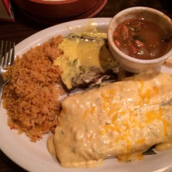 Casa Olé - "Steak" and spinach enchiladas - Mexican Near Me - Lufkin, Texas