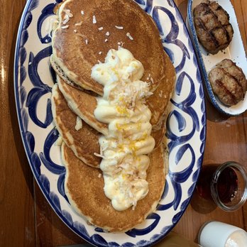 Cindy's Rooftop - Pancakes + sausage - New American Near Me - Chicago, Illinois Cindy's Rooftop - Pancakes + sausage - New American Near Me - Chicago, Illinois