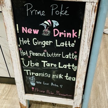 Prime Poké - Latte options! - Seafood Near Me - Pleasanton, California