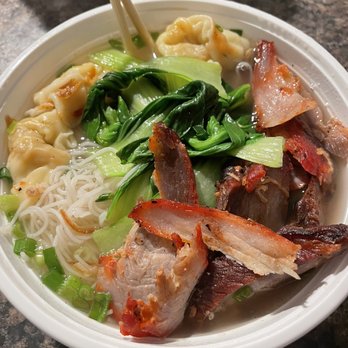 MR WANG - a bowl of noodles with meat and vegetables - Asian Fusion Near Me - Oakdale, New York MR WANG - a bowl of noodles with meat and vegetables - Asian Fusion Near Me - Oakdale, New York