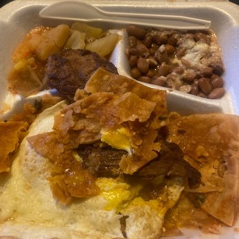 Teresita's - Chilaquiles rojos with steak. - Mexican Near Me - Los Angeles, California Teresita's - Chilaquiles rojos with steak. - Mexican Near Me - Los Angeles, California