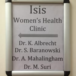 Isis Women's Health Clinic - Sign inside waiting area