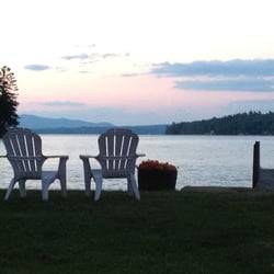 Lakehurst Cottages - Facing north on the property at sunset...