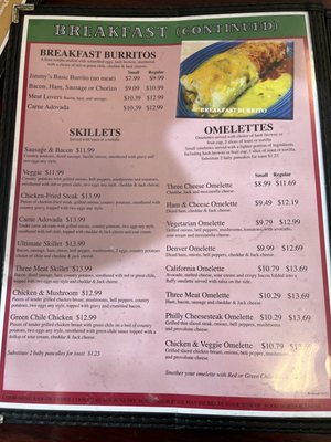 Menu photo 6 Jimmy's Cafe On Jefferson Albuquerque, NM