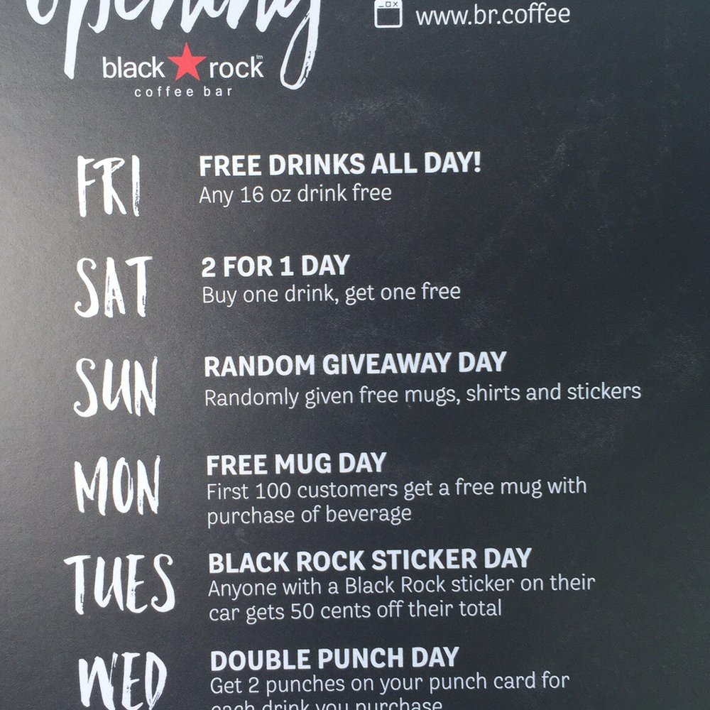 Black Rock Coffee Bar - Grand opening - Coffee & Tea Near Me - Meridian, Idaho Black Rock Coffee Bar - Grand opening - Coffee & Tea Near Me - Meridian, Idaho