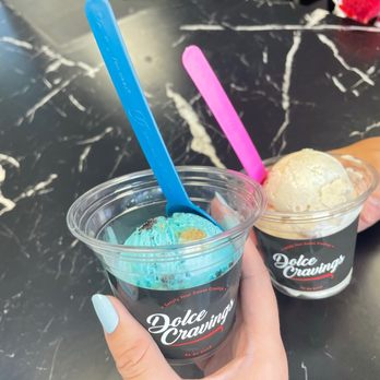 Dolce Cravings - Cookie Monster ice cream Horchata ice cream - Desserts Near Me - Downey, California Dolce Cravings - Cookie Monster ice cream Horchata ice cream - Desserts Near Me - Downey, California