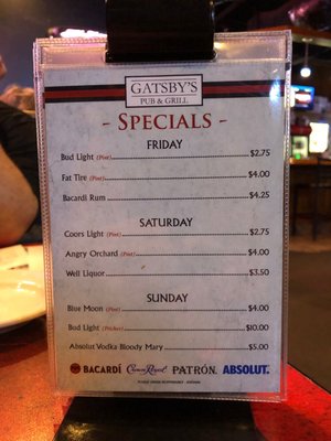 Menu photo 6 Gatsby's Indianapolis, IN Menu photo 6 Gatsby's Indianapolis, IN