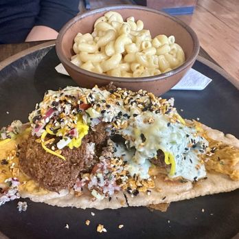 Chestnut - Ramp falafel wrap, truffle Mac and cheese - New American Near Me - Asheville, North Carolina Chestnut - Ramp falafel wrap, truffle Mac and cheese - New American Near Me - Asheville, North Carolina