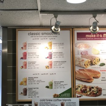 Jamba - a menu for a fast food restaurant - Juice Bars & Smoothies Near Me - El Paso, Texas