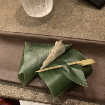 Delage - Bamboo wrapped rice with unagi and avocado lotus - Japanese Near Me - Oakland, California