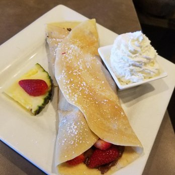 Moena Café - Nutella & Strawberry Crepe $10.50 - Cafes Near Me - Honolulu, Hawaii