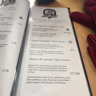 Menu photo 3 L'Aubergiste Gatineau, QC