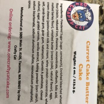 One Crafty Cat - Carrot Cake ingredients - Desserts Near Me - Puyallup, Washington One Crafty Cat - Carrot Cake ingredients - Desserts Near Me - Puyallup, Washington