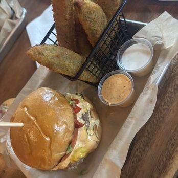 Burger Village - Beef burger and Fried Pickles - Burgers Near Me - Raleigh, North Carolina