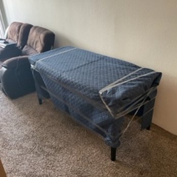 Move 4 Long Beach - wrapped up desk - Movers Near Me