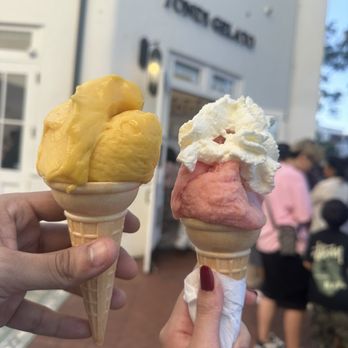 Tondi Gelato - Mango & Watermelon - Gelato Near Me - Santa Barbara, California