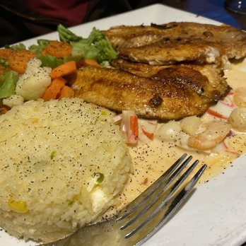 Casa Tequila - Filete De Pescado - already seasoned and a bite taken before I could take the photos. - Mexican Near Me - Tulsa, Oklahoma