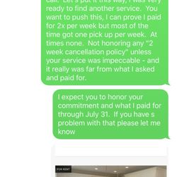 Poop Eradication Team, LLC - 3rd set of texts (the nerve right??)