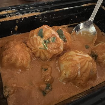 The Momo King - Sorry my photo cannot do justice to how delicious the butter chicken momos were. - Himalayan/Nepalese Near Me - Tacoma, Washington