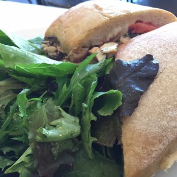 Sweetsalt - Truffle Chicken sandwich with gruyere cheese and mushroom. Arugula salad. - Sandwiches Near Me - Toluca Lake, California