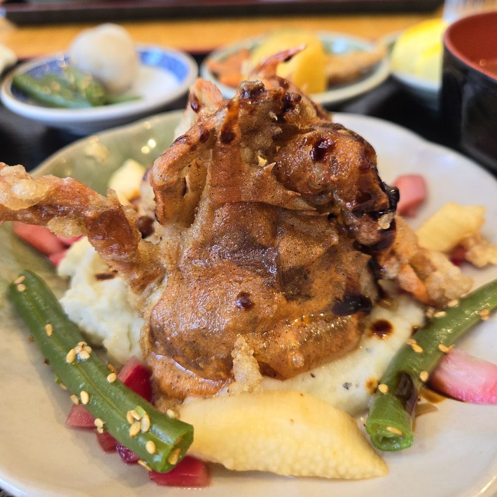 Azay - Maryland Softshell Blue Crab w/ Japanese Breakfast. - Japanese Near Me - Los Angeles, California Azay - Maryland Softshell Blue Crab w/ Japanese Breakfast. - Japanese Near Me - Los Angeles, California