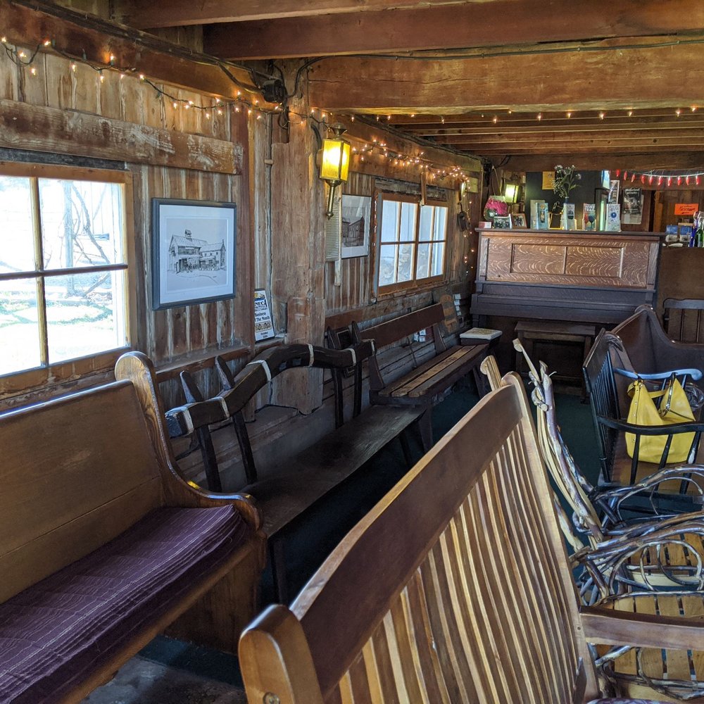 the inside of the restaurant