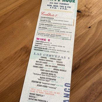 Blanco Cocina + Cantina - Happy hour deals - Tacos Near Me - Denver, Colorado