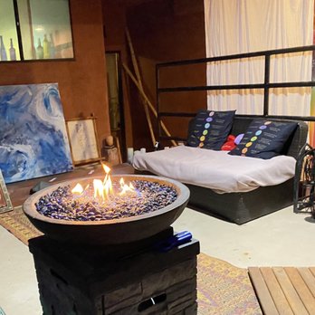 Creative Chakra Spa - Patio area with fire pit / mini sauna and sitting area for tea and water. - Day Spas Near Me - Los Angeles, California Creative Chakra Spa - Patio area with fire pit / mini sauna and sitting area for tea and water. - Day Spas Near Me - Los Angeles, California