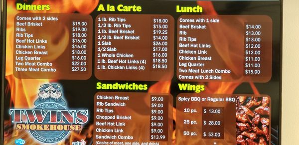 Menu photo 2 Twins Smoke House BBQ Long Beach, CA Menu photo 2 Twins Smoke House BBQ Long Beach, CA