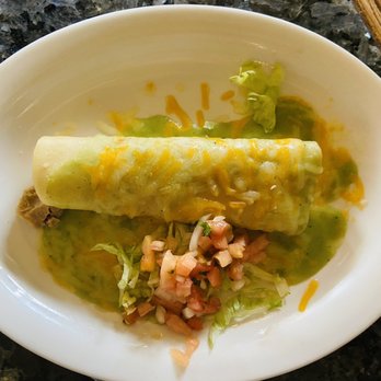 Mexico Restaurant - Chicken Enchilada side with a nice Verde sauce.  The enchilada lacked the fresh texture. - Mexican Near Me - Honolulu, Hawaii