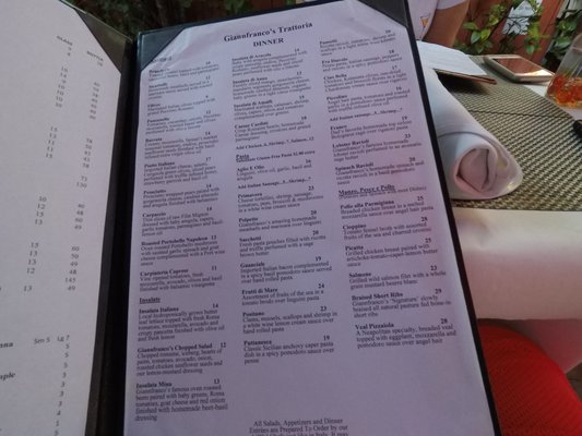 Menu photo 6 Giannfranco's Trattoria Carpinteria, CA