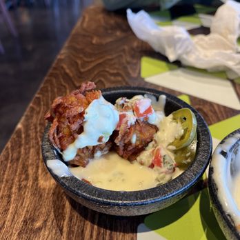 Condado Tacos - 2 of the 3 tater tots I paid almost $6 for with tax. They literally serve 3 ok tater tots for $5.15 + tax. For shame. Never returning. - Tacos Near Me - Nashville, Tennessee Condado Tacos - 2 of the 3 tater tots I paid almost $6 for with tax. They literally serve 3 ok tater tots for $5.15 + tax. For shame. Never returning. - Tacos Near Me - Nashville, Tennessee