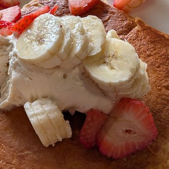 Penny Ann’s Cafe - Heavenly hotcake with whipped cream, bananas, and strawberries - Breakfast & Brunch Near Me - West Bountiful, Utah Penny Ann’s Cafe - Heavenly hotcake with whipped cream, bananas, and strawberries - Breakfast & Brunch Near Me - West Bountiful, Utah