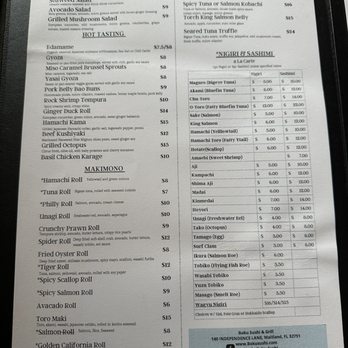 Boku Sushi & Grill - Menu - Japanese Near Me - Maitland, Florida Boku Sushi & Grill - Menu - Japanese Near Me - Maitland, Florida