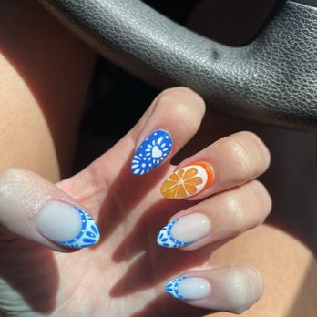 Teresa's Nails - The most beautiful set I've ever gotten!!!! 3D orange slice and perfect design. Vivian got me ready for my trip to Spain! - Nail Salons Near Me - Carmichael, California Teresa's Nails - The most beautiful set I've ever gotten!!!! 3D orange slice and perfect design. Vivian got me ready for my trip to Spain! - Nail Salons Near Me - Carmichael, California