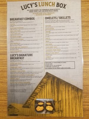 Menu photo 2 Lucys Lunchbox Eagle River, WI