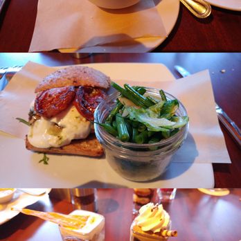 Seasons 52 - lobster bisque, chicken caprese sandwich with saute veggies, and mini indulgence desserts - New American Near Me - Raleigh, North Carolina Seasons 52 - lobster bisque, chicken caprese sandwich with saute veggies, and mini indulgence desserts - New American Near Me - Raleigh, North Carolina